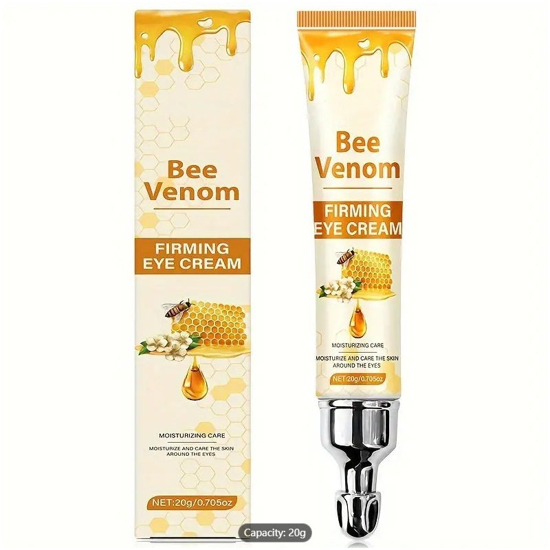 Firming Eye Cream with Natural Honey - Reduces Fine Lines & Wrinkles - Daily Use Skincare Routine - 20g - Firming Action & Natural Ingredients