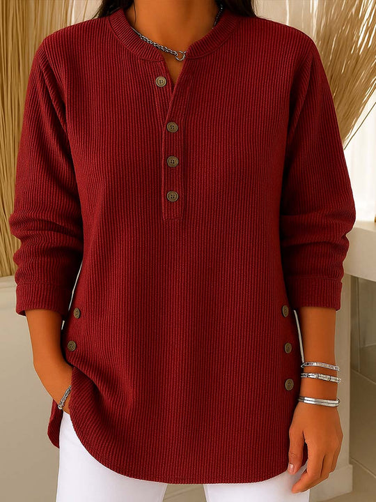 ⏰Last Day Sale 50% Off💃Women's Solid Color Crew Neck Long Sleeve Casual Loose Knit Pullover