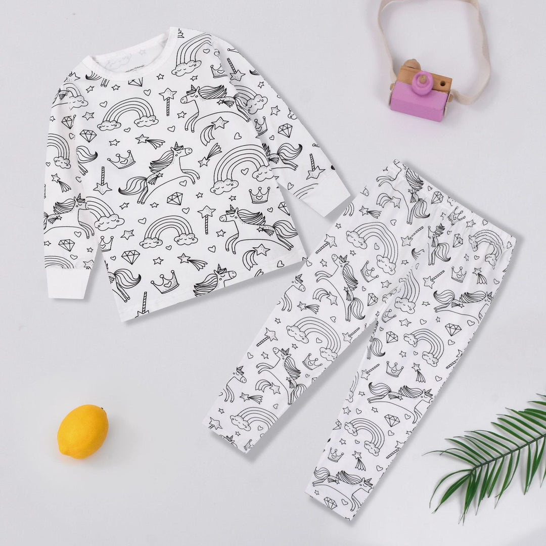 💥Hot Sale - 50%OFF🎁🎨DIY Cartoon Colorable Pajamas for Kids