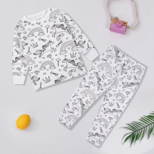 💥Hot Sale - 50%OFF🎁🎨DIY Cartoon Colorable Pajamas for Kids