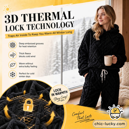 Embossed Geometric Plush Set – Timeless Comfort & Effortless Style For Every Occasion