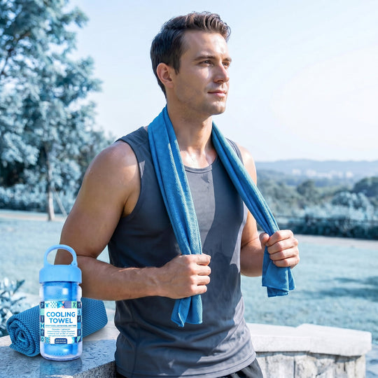 ❄️Cold Sweat Towel You Can Use Anywhere, Anytime! Reusable Soft Absorbent Cooling Portable