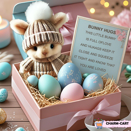 💖Roku darbs mini zaķa apskāviens jauka Lieldienu dāvana🐇🎁