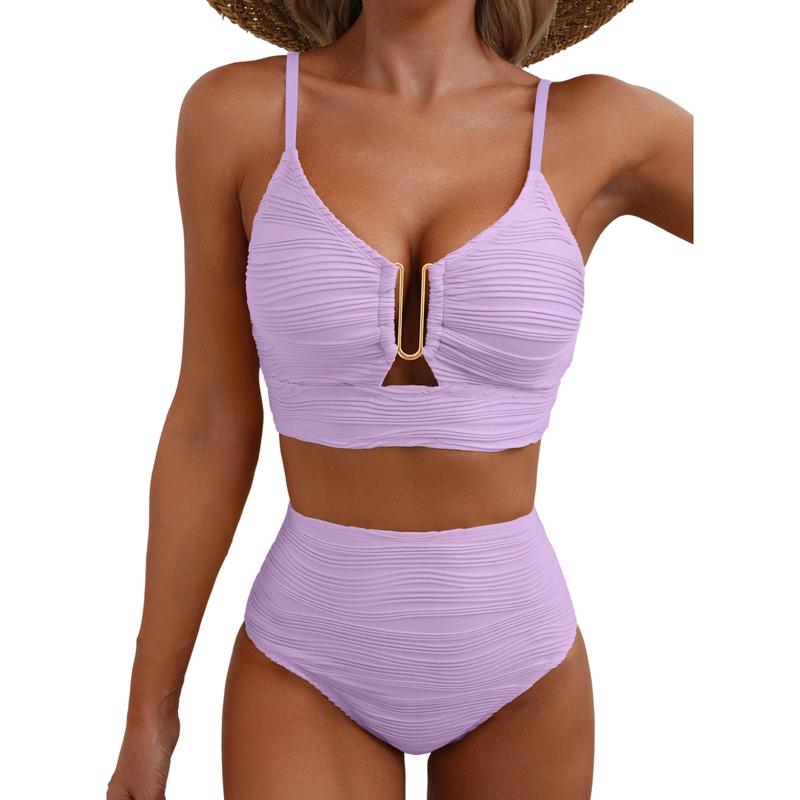 Push Up High Waist Bikini for kvinner
