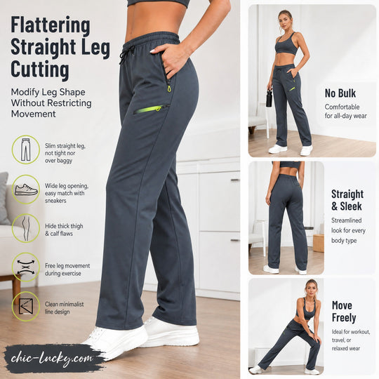 ⏳LAST DAY SALE 50% OFF!!🔥Women’s Straight-Leg Cargo Trousers – Elastic Waist, 6-Pocket Casual Pants for Work, Travel & Everyday Wear 👖✨