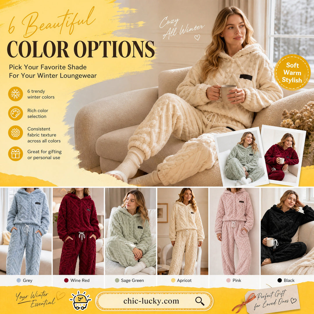 Embossed Geometric Plush Set – Timeless Comfort & Effortless Style For Every Occasion