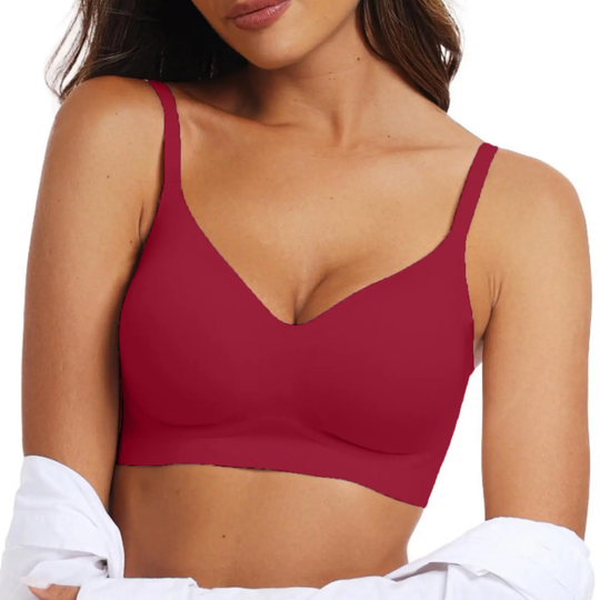 OEAK Womens Seamless Jelly Bra No Underwire Comfort Push Up Bras Buttery Soft Wireless Full Coverage Sport Everyday Bra