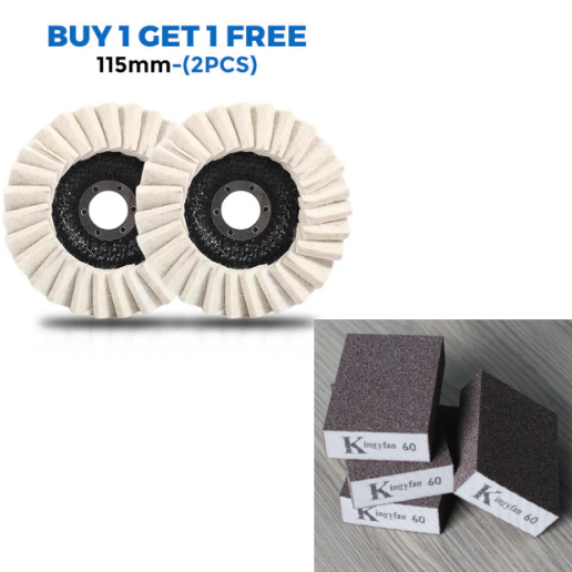 ⚙️ Wool Felt Flap Polishing Disc – High-Performance, Fine Polishing & Long-Lasting Use ✨