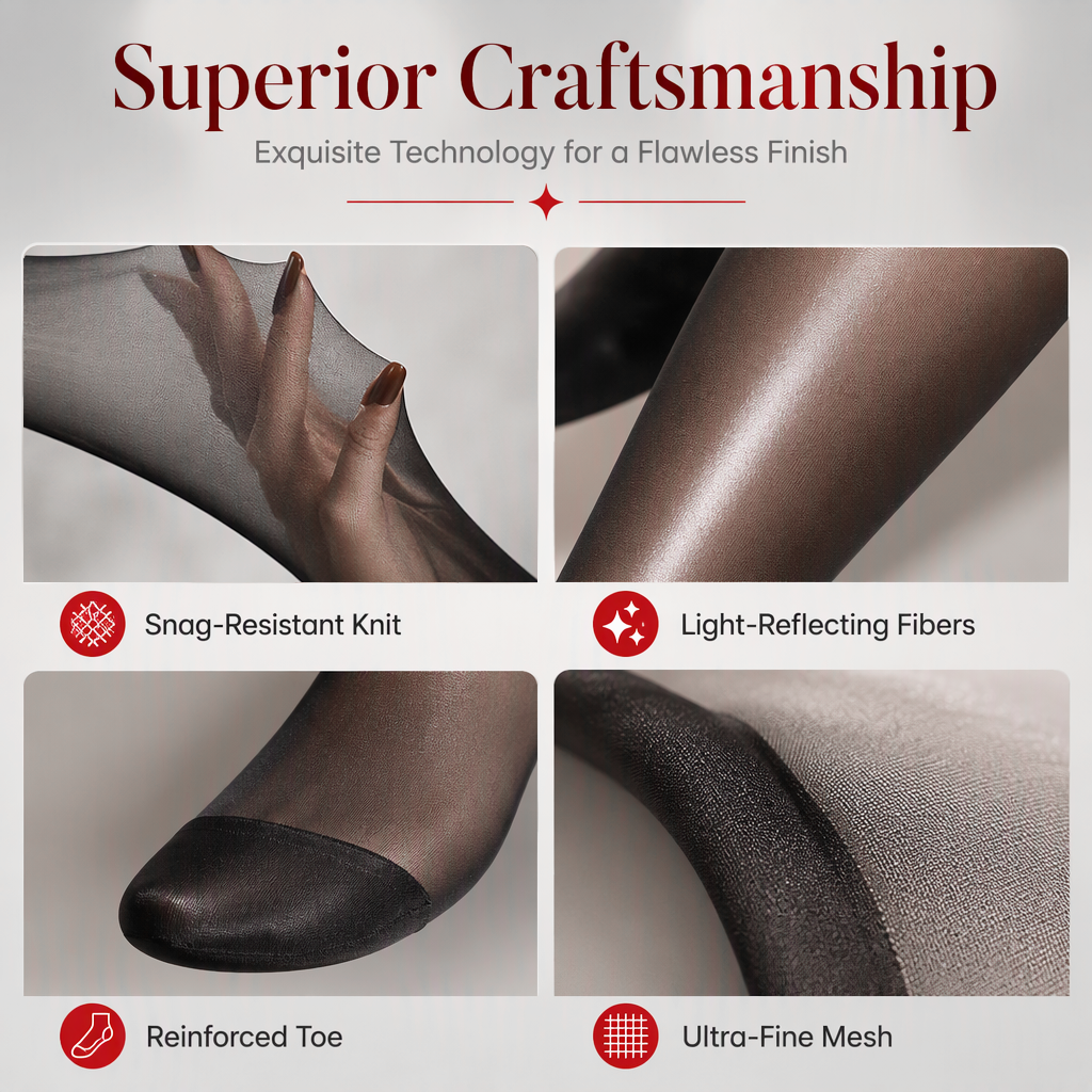 Everyday Comfort | Women's High-Waisted Sheer Shiny Tights – Buy 1 Get 1 Free