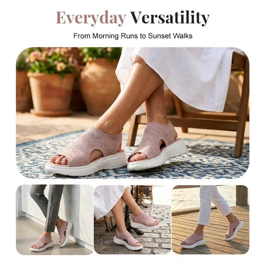 ⏳Time-Limited Special⏰Women's Breathable Knit Platform Sandals