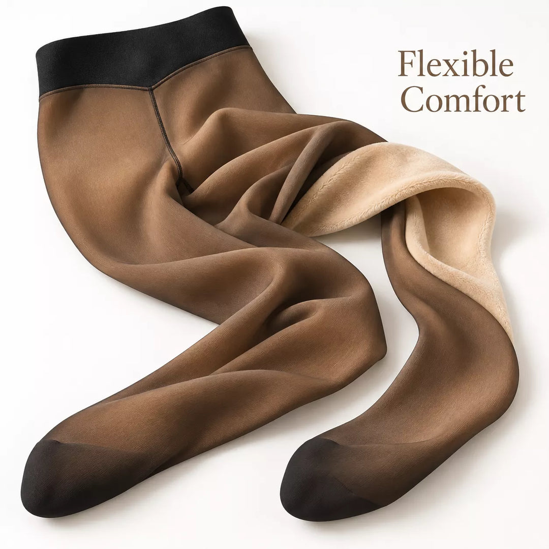Viral One-Seam Shaping Fleece Leggings – High-Waisted Tummy Control & Warmth