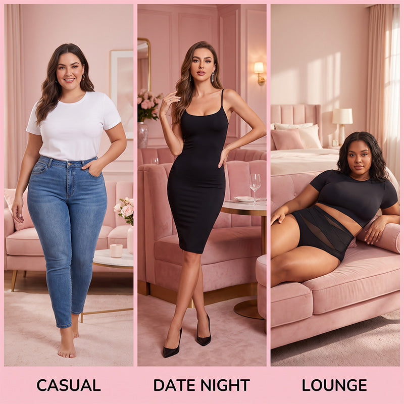 🌸Last Day-Buy 1 Get 3 Packs✨Plus-Size High-Waist Cross Tummy Control Panties
