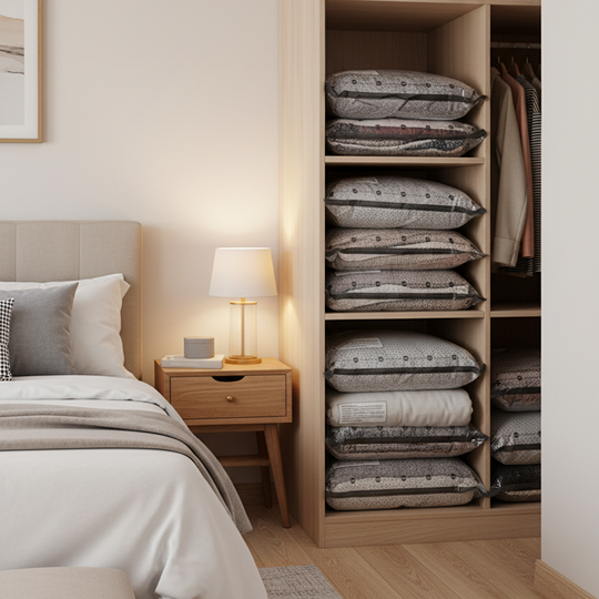 🏆⚡ 50K+ SOLD! Cordless Travel Vacuum Storage Compression Bag