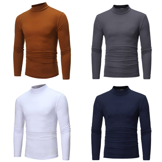 Cotton High-necked Thermal T-shirt