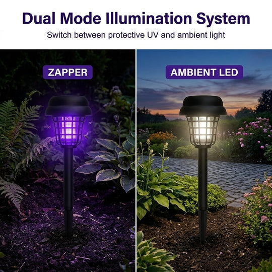 ☀️Solar Mosquito Zapper Light ✨– Outdoor Garden Stake Lamp, UV Insect Killer & Solar Pathway Light🦟🚫