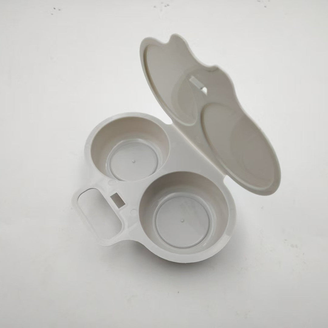 🥳2026 HOT SALE🥳💞80K+ SOLD! 🥗🎁 Microwave Egg Poacher Dual‑cavity, non‑stick & easy clean. Healthier than frying – stock up & save! 🏠✅