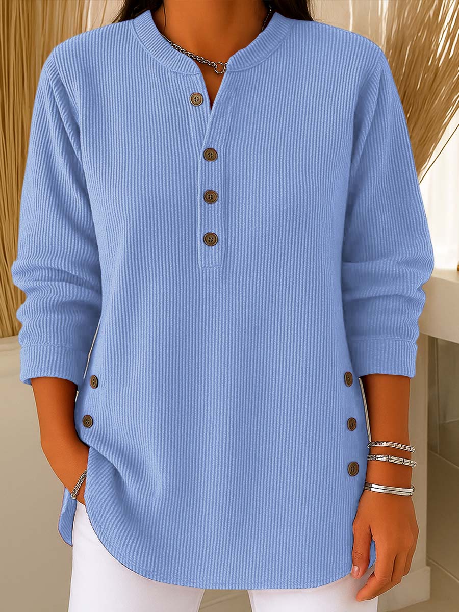 ⏰Last Day Sale 50% Off💃Women's Solid Color Crew Neck Long Sleeve Casual Loose Knit Pullover