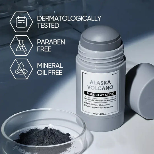 Dual Clay Mask Stick Set — Mugwort Clarifying / Volcanic Mud Detoxifying / Brightening & Even-Toning