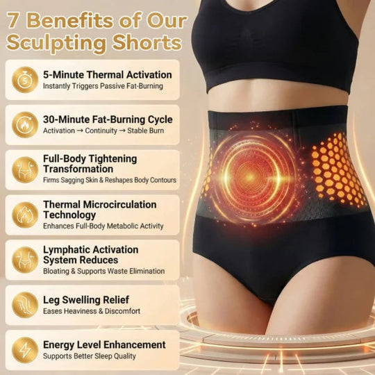 🥳2026 HOT SALE🥳💞80K+ SOLD!🌸🧘‍♀️ 30% OFF! Thermogenic Tummy Control Shorts – 30‑min daily wear, activates warmth & boosts circulation. Supports firmer, smoother contour. No gym needed. A smart shapewear choice. 👵✨