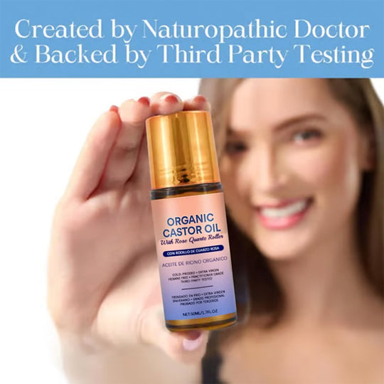 🏆Najprodavaniji proizvod broj 1 ⏰Organski roll-on s zlatnim ricinusovim uljem i ružičastim kvarcom