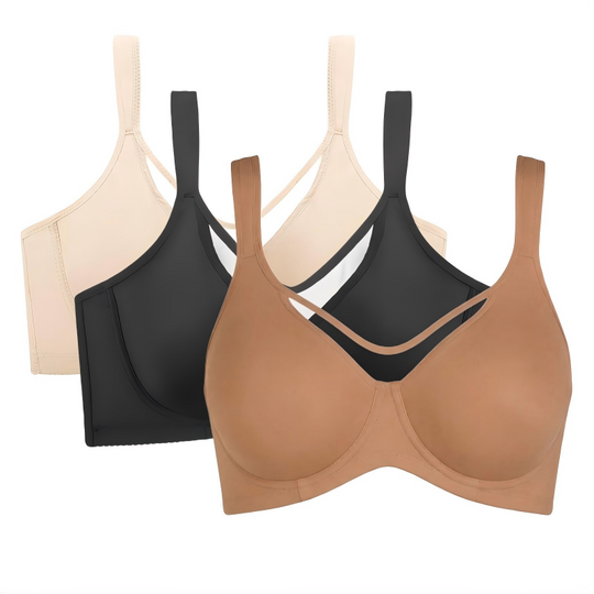 Women's Elegant Sheer Full Coverage Plus Size Bra