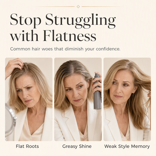 🎉Limited Time💥Recommended by Hairstylists! 🔥Shape in 3 Seconds! Easily Create Fluffy & Elegant Hairstyles! 👩 Peach-scented volumizing & setting spray