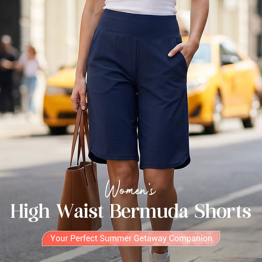 ⏰Last Day Sale 50% OFF🔥Women's High-Waist Yoga Shorts with Pockets