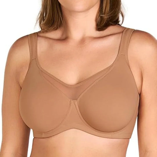 Women's Elegant Sheer Full Coverage Plus Size Bra