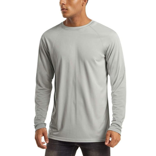 🏆70K+ Sold⚡ Men’s UPF 50+ Long Sleeve Performance Shirt – Quick Dry, Lightweight & Breathable