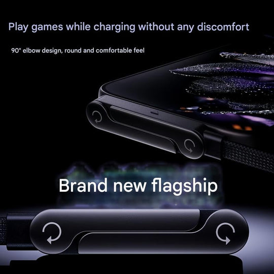 ⚡️Charge super rapide 240 W📱Câble de chargeur à support invisible avec support
