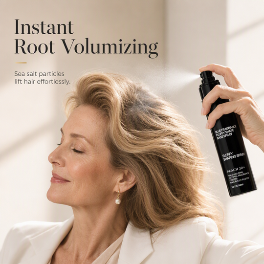 🎉Limited Time💥Recommended by Hairstylists! 🔥Shape in 3 Seconds! Easily Create Fluffy & Elegant Hairstyles! 👩 Peach-scented volumizing & setting spray