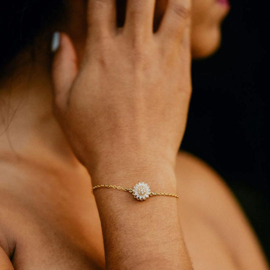 Brățară rotativă de floarea-soarelui cu cutie cadou – un accesoriu liniștitor și relaxant pentru cadou de Ziua Mamei, Cadouri de Ziua Îndrăgostiților, Cadouri de Ziua Galentinei, Cadouri de zi de naștere Bijuterii