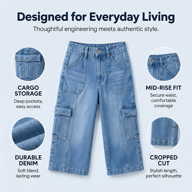 ⏳Time-Limited Special⏰Women's Casual Stretchy Cropped Denim Pants