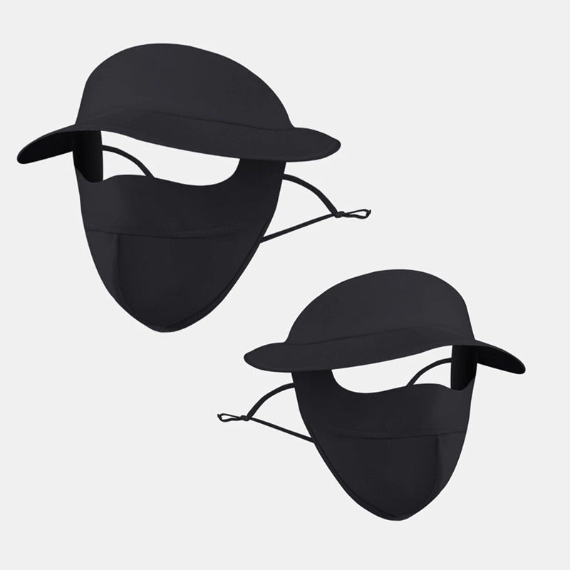 🔥Cumpără 1 Primești 1 Gratuit🔥Pălărie de protecție solară din mătase mată pentru față întreagă