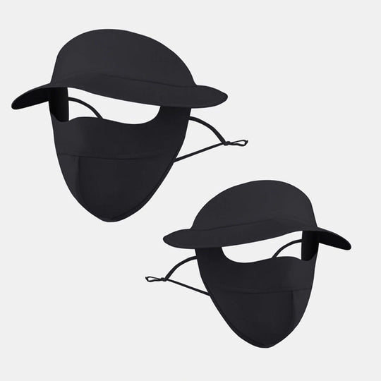 🔥Cumpără 1 Primești 1 Gratuit🔥Pălărie de protecție solară din mătase mată pentru față întreagă