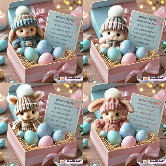 💖Roku darbs mini zaķa apskāviens jauka Lieldienu dāvana🐇🎁