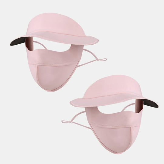 🔥Cumpără 1 Primești 1 Gratuit🔥Pălărie de protecție solară din mătase mată pentru față întreagă