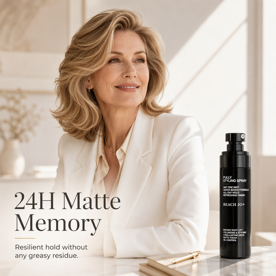 🎉Limited Time💥Recommended by Hairstylists! 🔥Shape in 3 Seconds! Easily Create Fluffy & Elegant Hairstyles! 👩 Peach-scented volumizing & setting spray