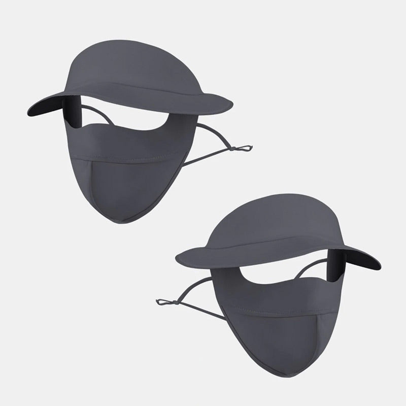 🔥Cumpără 1 Primești 1 Gratuit🔥Pălărie de protecție solară din mătase mată pentru față întreagă