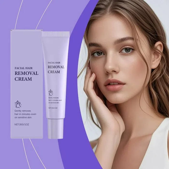 ❤️Finally!  Facial Hair Freedom: Gentle and Painless Facial Hair Removal Cream