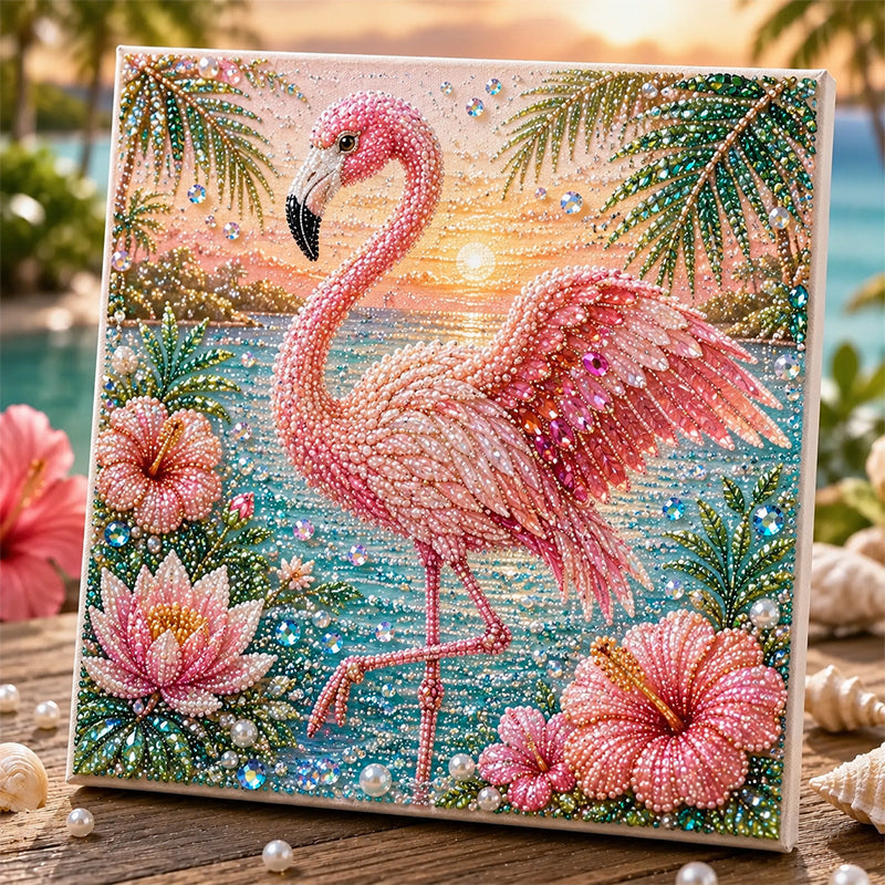 🦬✨ Highland Cow Pearl Art DIY Kit – Relaxing DIY Craft to Create Stunning Coastal Artwork