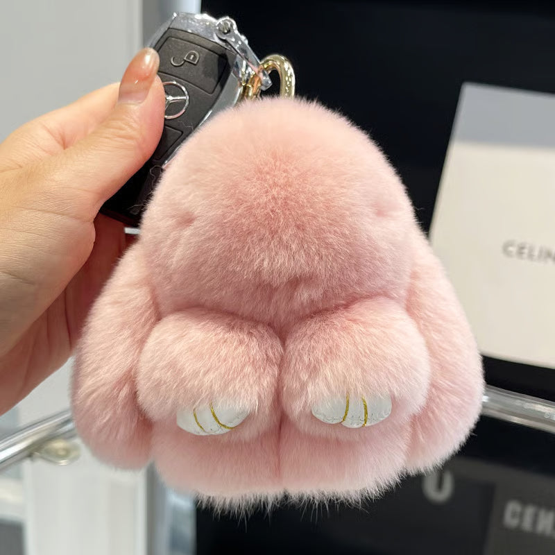 Plush Bunny Keychain Pendant