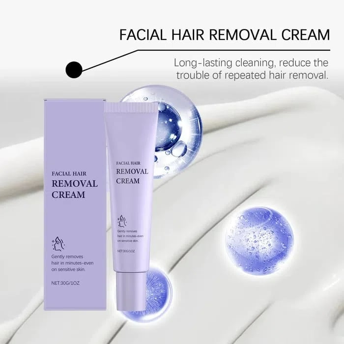 ❤️Finally!  Facial Hair Freedom: Gentle and Painless Facial Hair Removal Cream