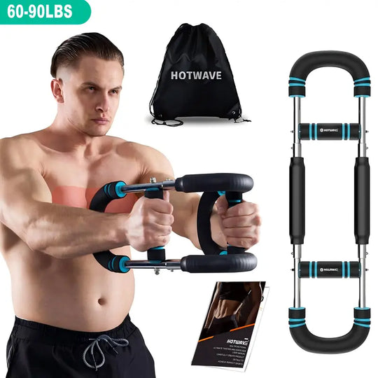 HOTWAVE Arm Trainer, Adjustable Chest Workout Equipment, Arm Trainer for Men, Chest Trainer for Men, Shoulder Muscle Training, Portable Spring Resistance Home Fitness Equipment