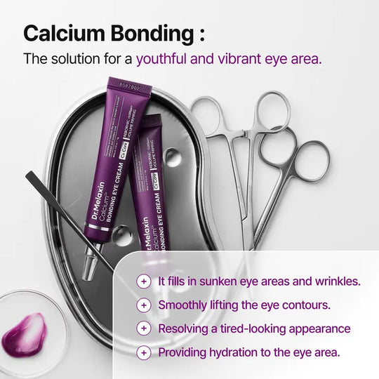 Calcium Bonding Eye Cream formulated for Sunken Under-Eyes, Sagging Eye Bags, and Fine Lines