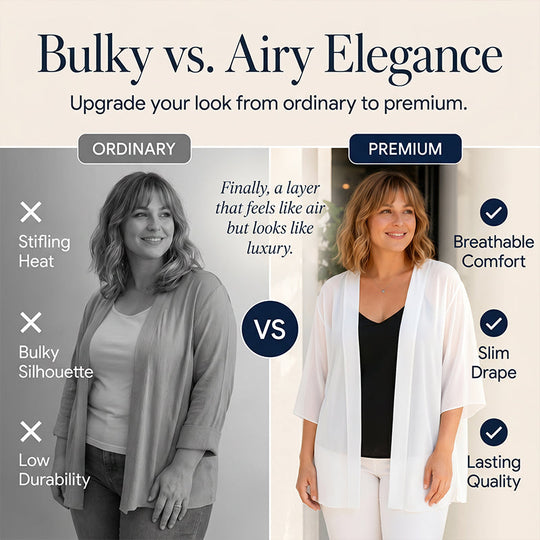 ⌛Limited-Time Offer-Women's Chiffon Open Front Cardigan Loose