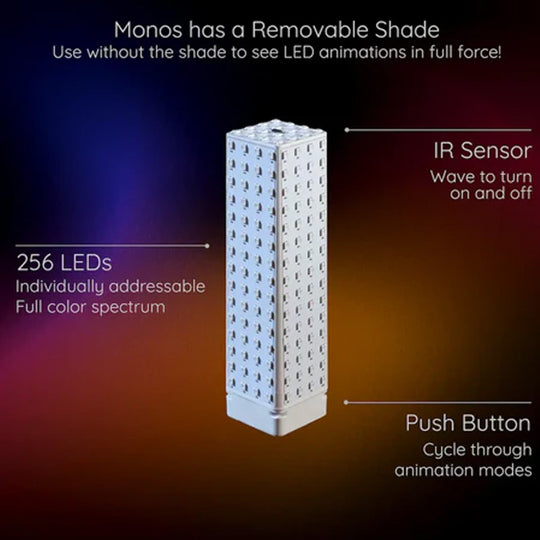 Šareno LED noćno svjetlo u kocki: Punjivo & Daljinski upravljač