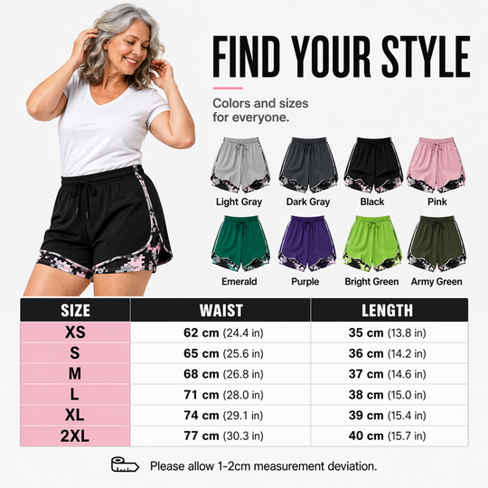 🎁New Arrivals 50% OFF💥Women's Casual Athletic Shorts with Built-in Liner