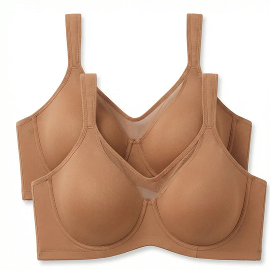 Women's Elegant Sheer Full Coverage Plus Size Bra