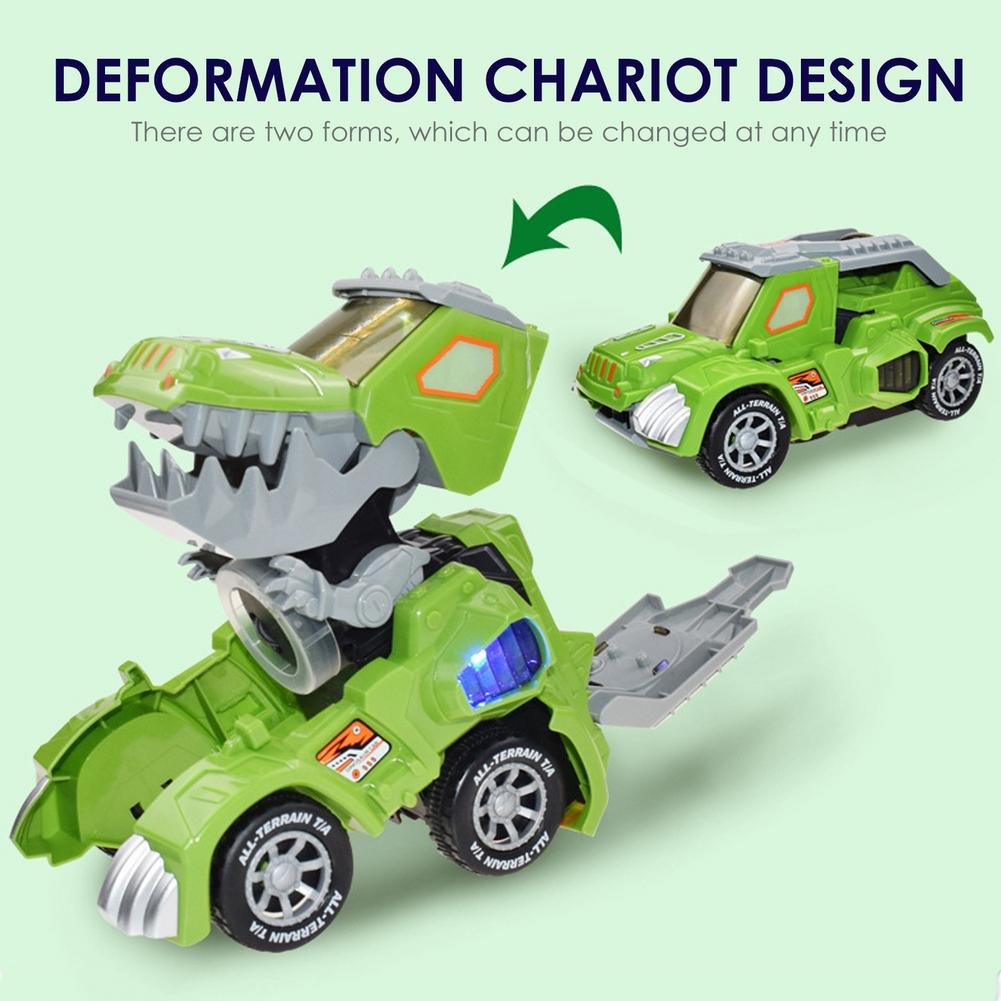 Led Dinosaur Transformation Car Toy